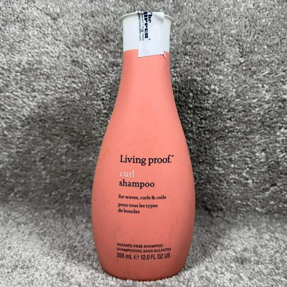 Living Proof Curl Shampoo Peach Sulfate-Free for Waves Curls Coils 12oz 355ml